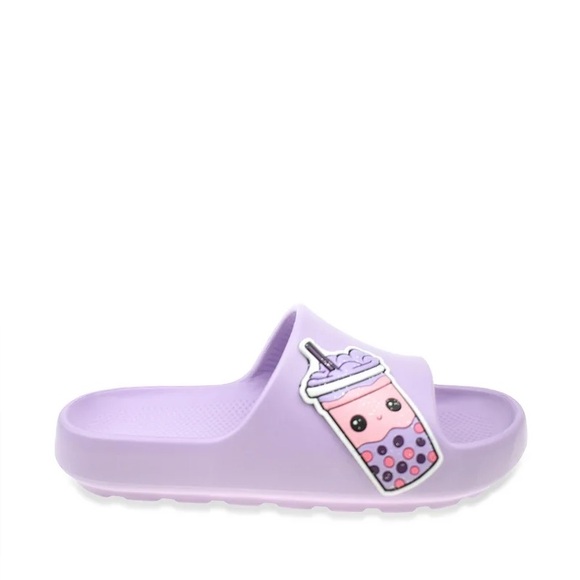 Wonder Nation Purple Kids Slide Sandals - Picture 2 of 2